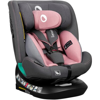 Lionelo Fotelik Samochodowy Bastiaan One I-Size  Model 4W1 - Od 40 Do 150 Cm - Pink Rose