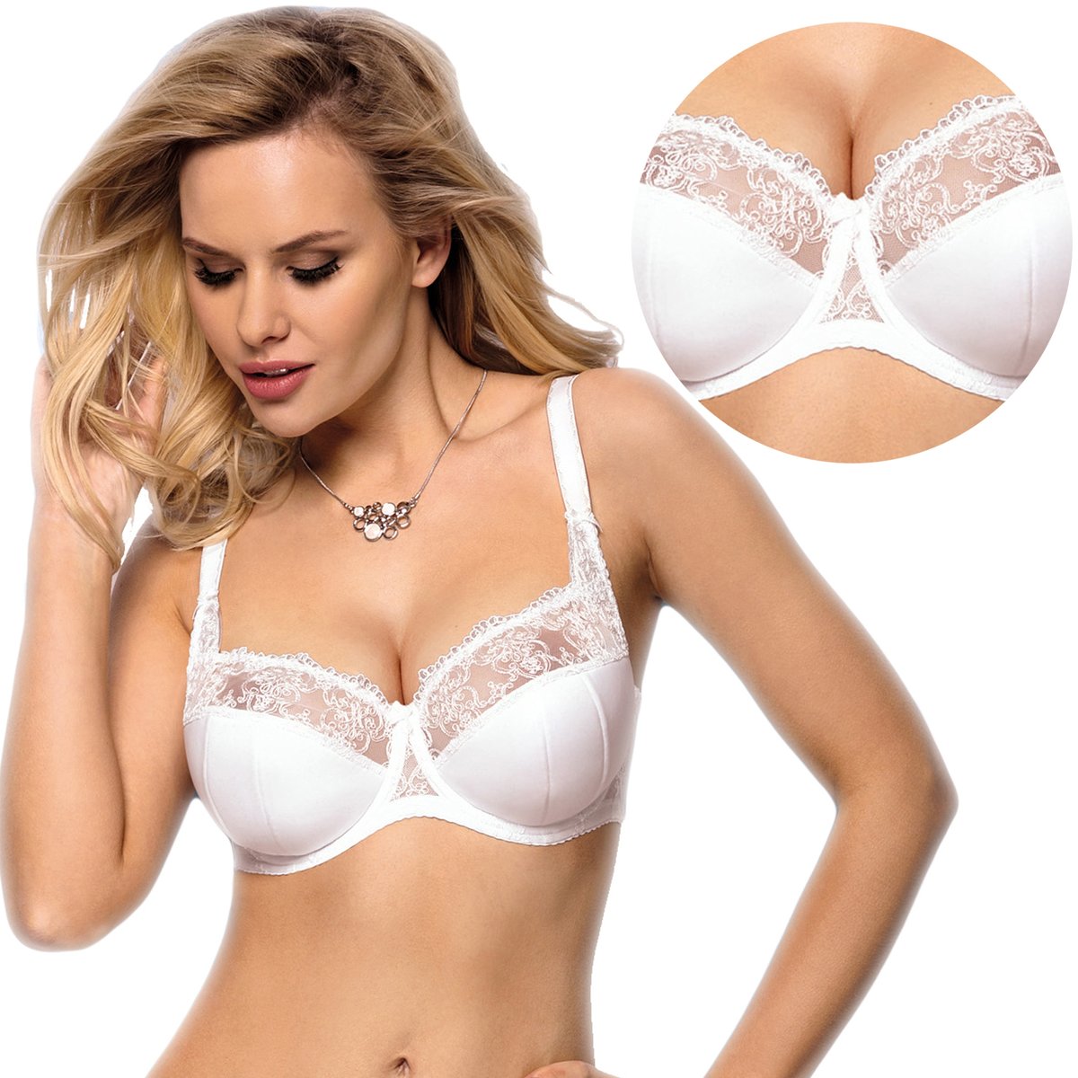 Biustonosz Semisoft Vena Vb-355 Maxi, Biały, 105B