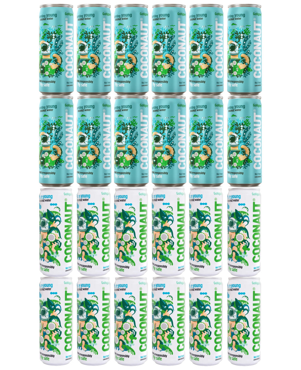 Woda kokosowa COCONAUT MIX zestaw 24 x 320 ml