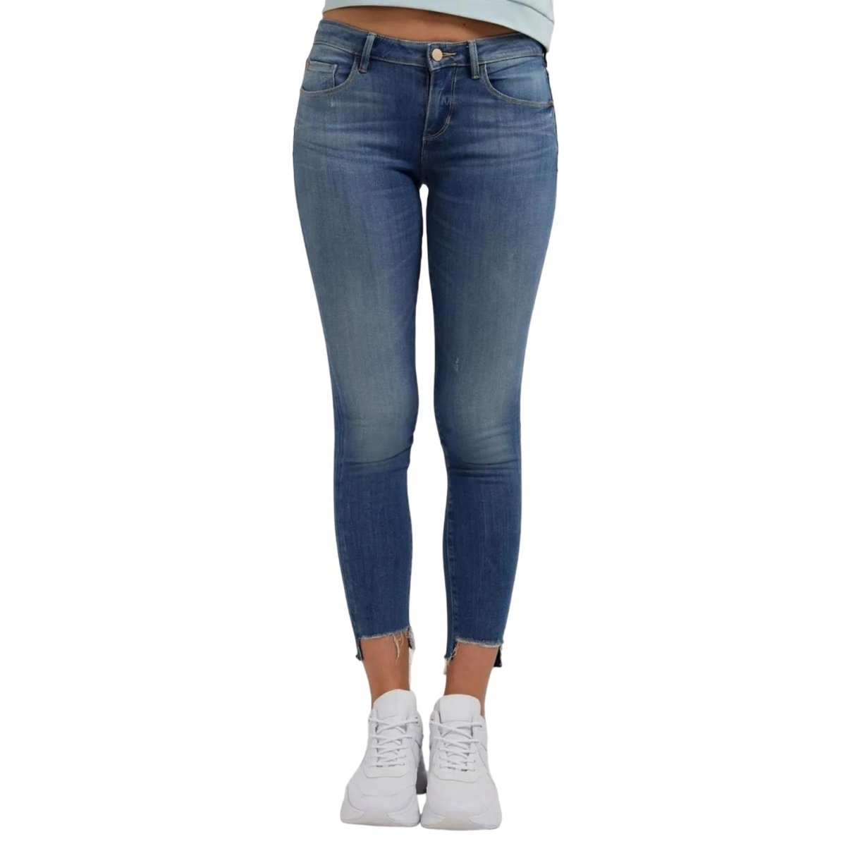 Spodnie damskie Guess Annette jeansowe rurki-W28