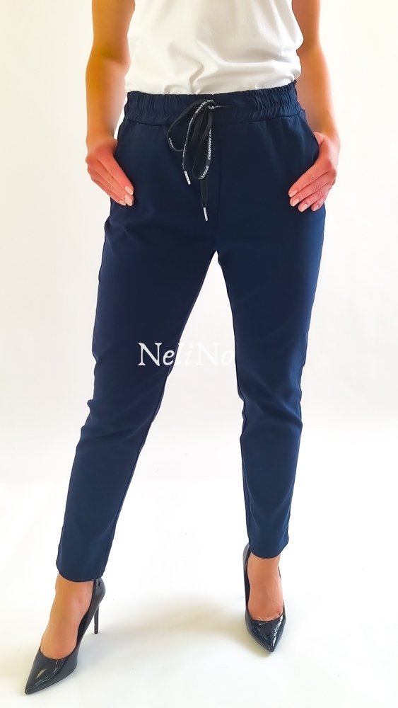 Spodnie na gumce Olivia Granatowe 6XL