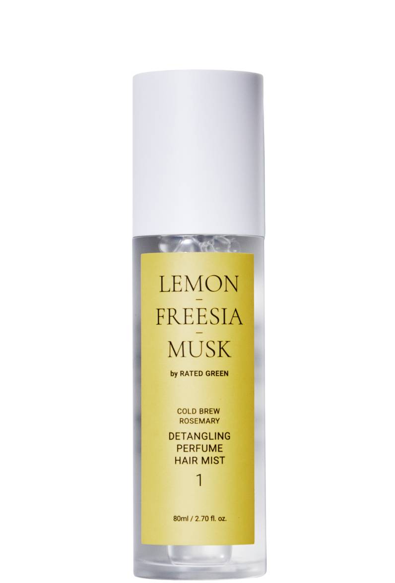 Rated Green Lemon-Freesia-Musk - Perfumowana mgiełka do włosów ułatwiająca rozczesywanie 80 ml