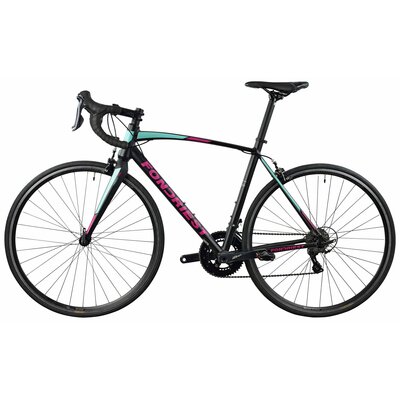 Rower szosowy FONDRIEST Eagle 1.0 D20 28 cali Czarno-różowo-seledynowy