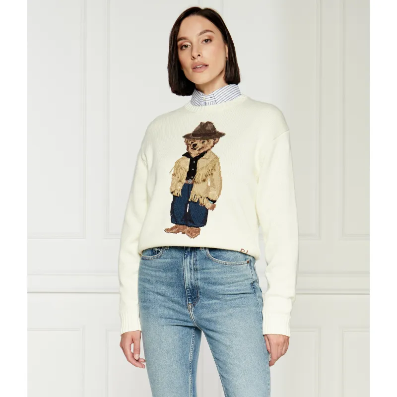 POLO RALPH LAUREN Sweter FRINGE | Regular Fit