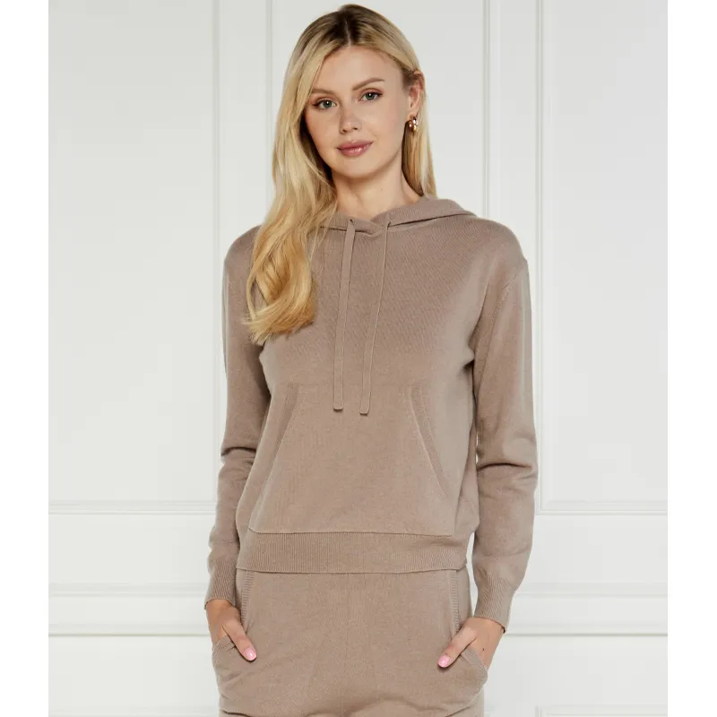 Max Mara Leisure Wełniana bluza TURTLEDOVE | Regular Fit | z dodatkiem kaszmiru