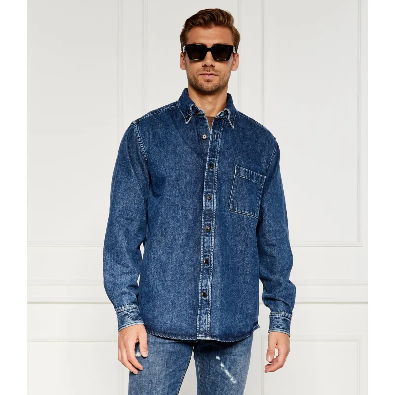 BOSS BLACK Jeansowa koszula c-olaf | Relaxed fit