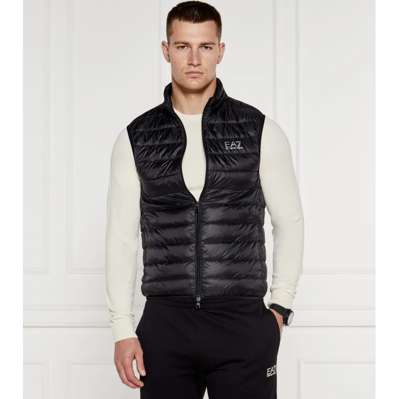 EA7 Puchowy bezrękawnik | Regular Fit