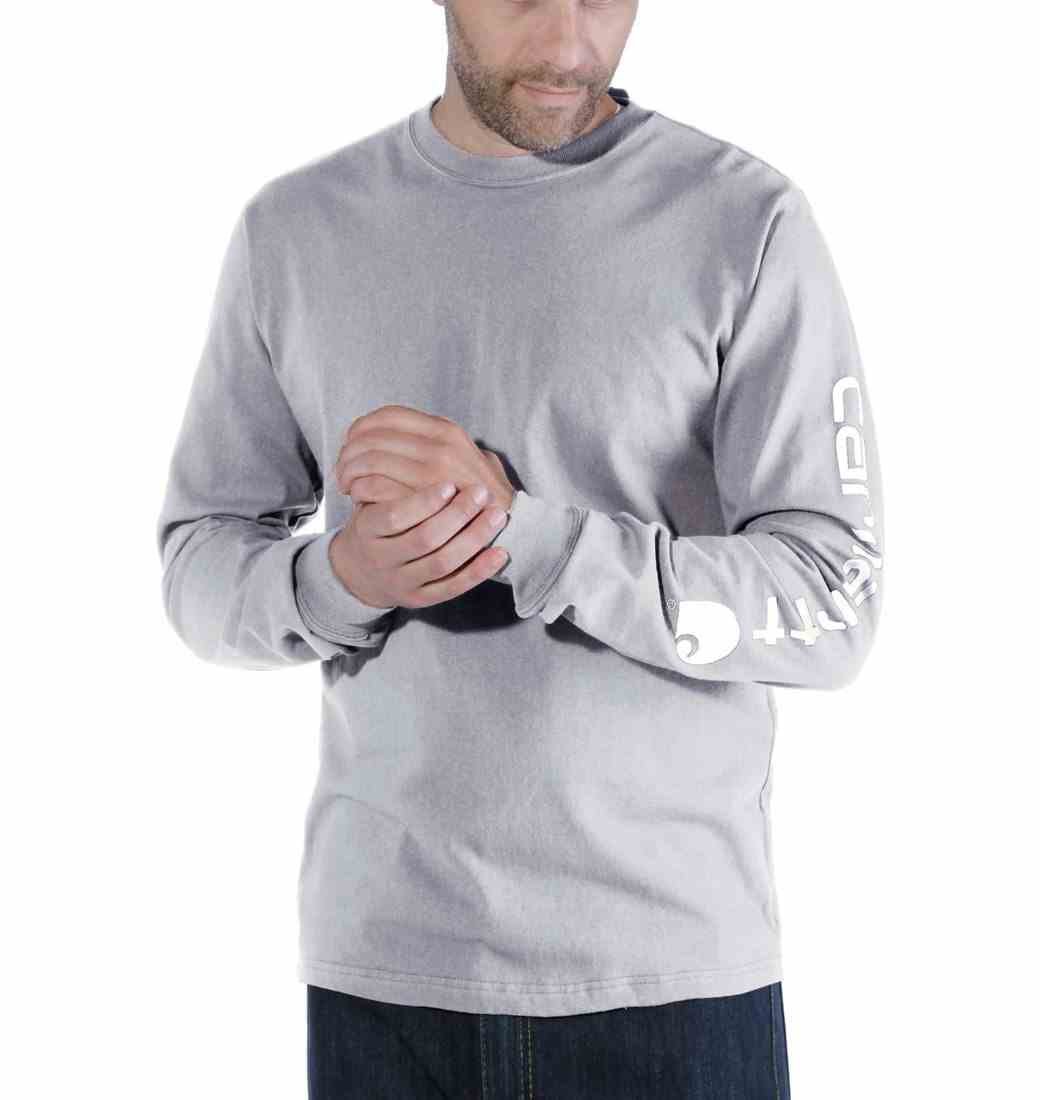 Koszulka Carhartt Logo Long Sleeve Grey M