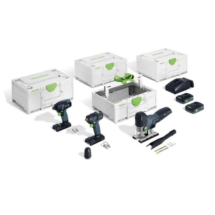 Zestaw zestawu bezprzewodowego FESTOOL - TID 18 + TXS 18 + PSC 420 + TB M 137 - 578026
