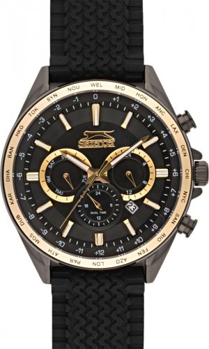 Zegarek męski SLAZENGER SL.09.2179.2.05 czarny fashion na prezent