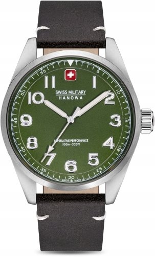 Zegarek męski SWISS MILITARY SMWGA2100404 zielony klasyczny