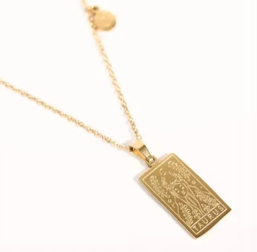 Naszyjnik wisiorek Byk Taurus znak zodiaku złoty prezent
