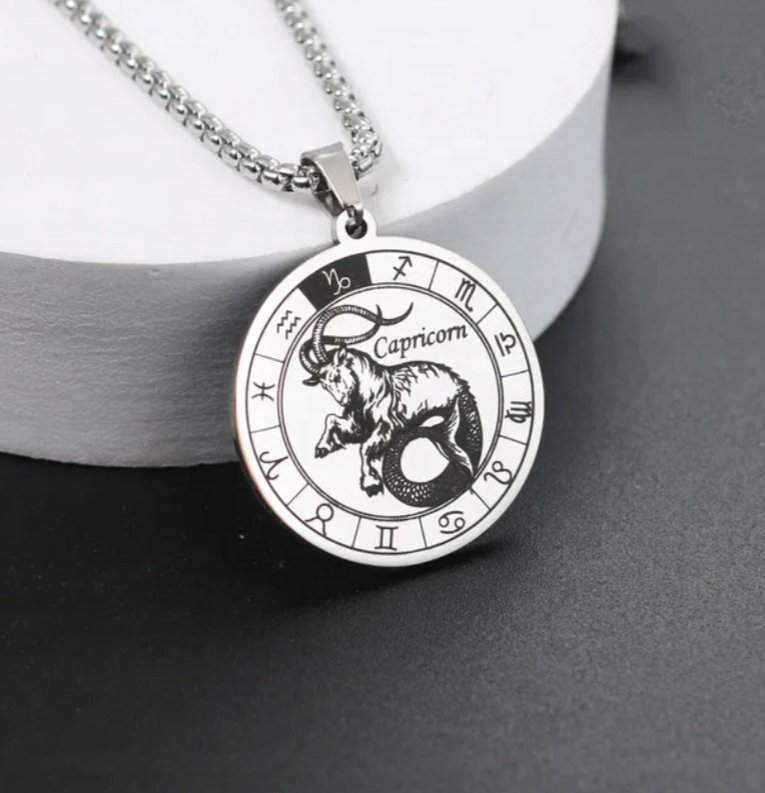 Naszyjnik wisiorek Znak Zodiaku Koziorożec Capricorn prezent