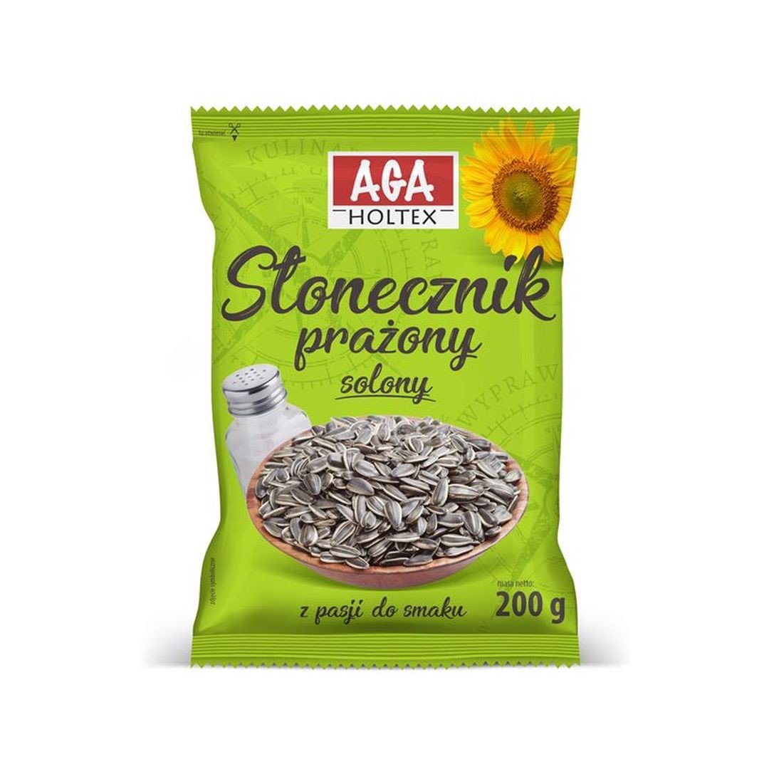 Aga Holtex Słonecznik prażony solony 200 g