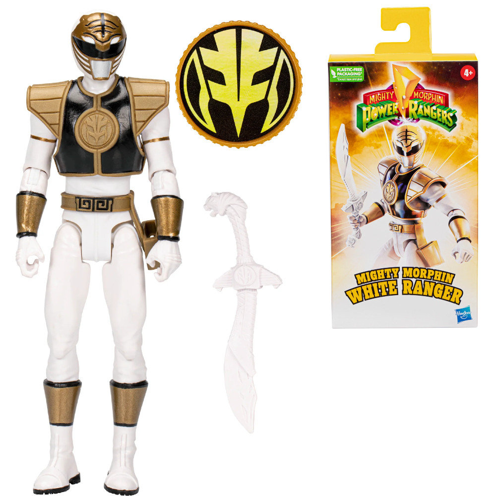 Power Rangers Nighty Morphin Figurka Biały Ranger F7449