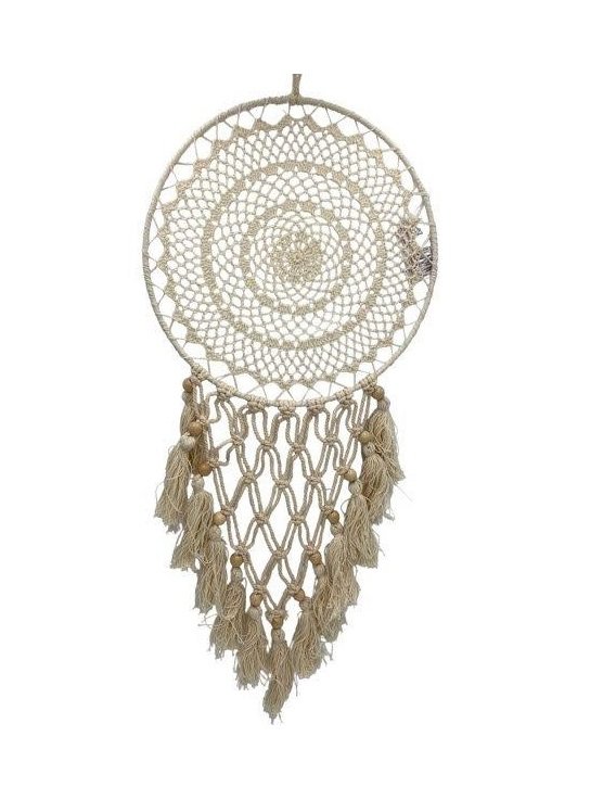 Zawieszka boho dekoracja na ścianę 30x82 Łapacz snów dreamcatcher