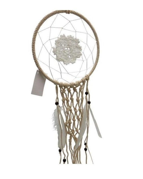 Zawieszka boho dekoracja na ścianę 20x60 Łapacz snów dreamcatcher