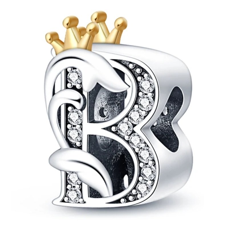 Zawieszka SREBRO 925 Charms koralik do PANDORA Litera B