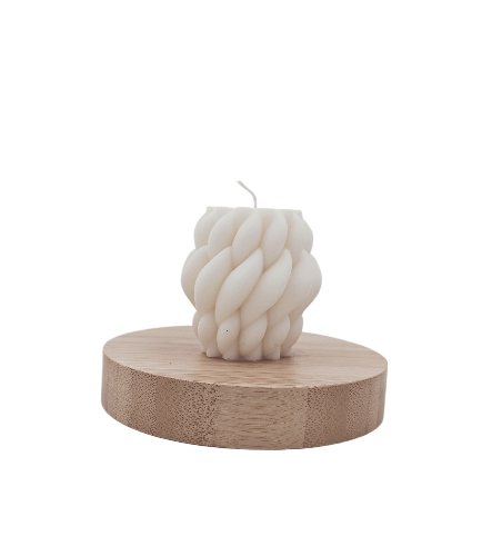 Sojowa świeczka zapachowa Plecionka 5,7cm 83,1g Cytryna Cytrynowy