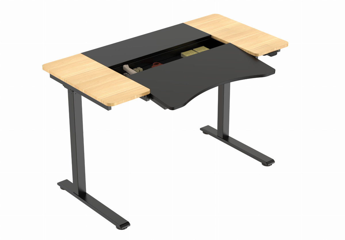 BIURKO Z REGULACJĄ WYSOKOŚCI HALDEN ELEKTRYCZNE CZARNE