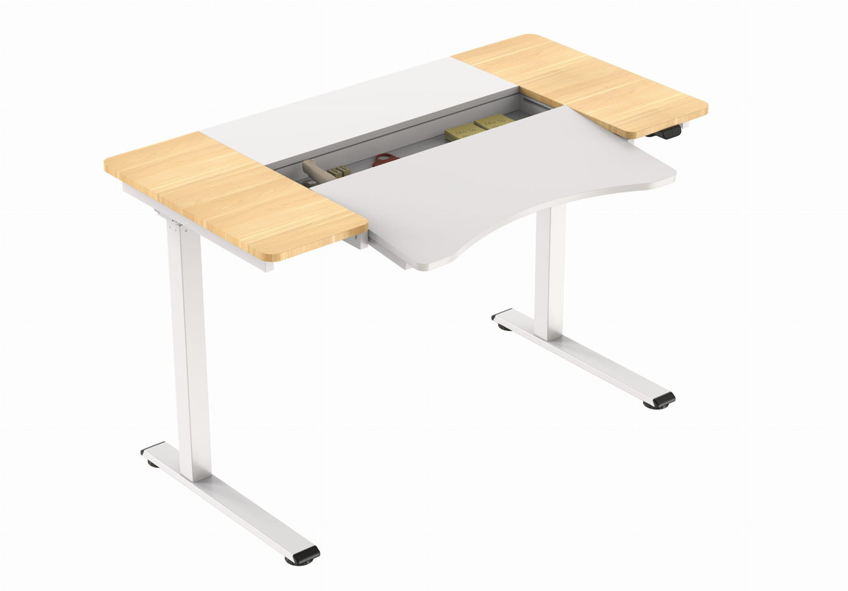 BIURKO Z REGULACJĄ WYSOKOŚCI HALDEN ELEKTRYCZNE BIAŁE