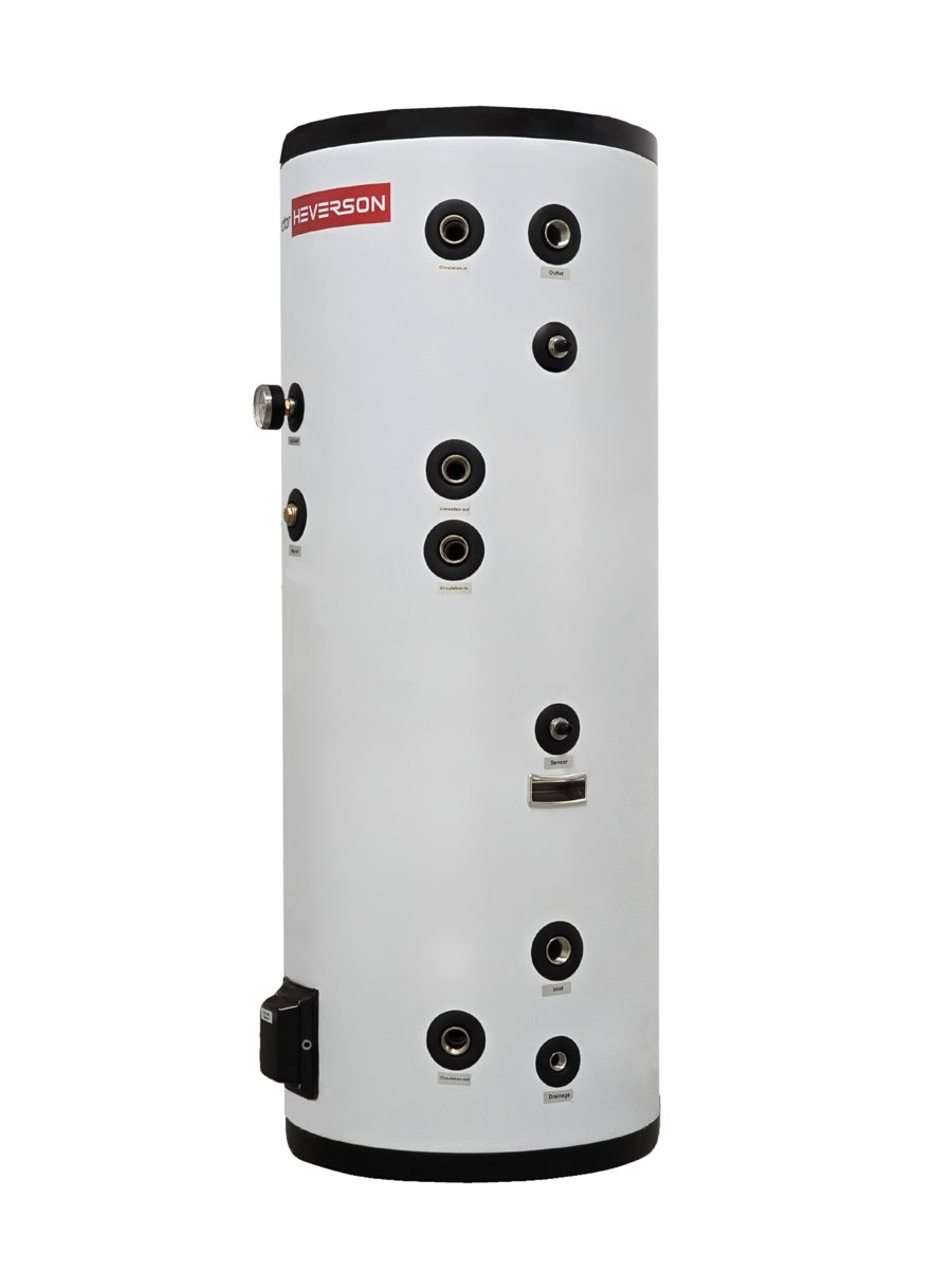 Zasobnik CWU NIERDZEWNY 200L Zbiornik Bufor z Dwoma Wężownicami - Bojler / HEVERSON