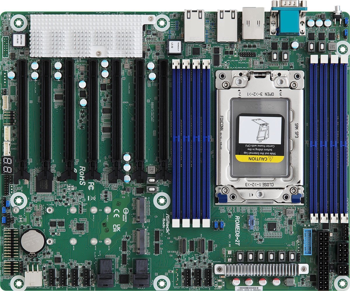 ASRock MBS ASRock AMD AM4 ROMED8-2T/BCM