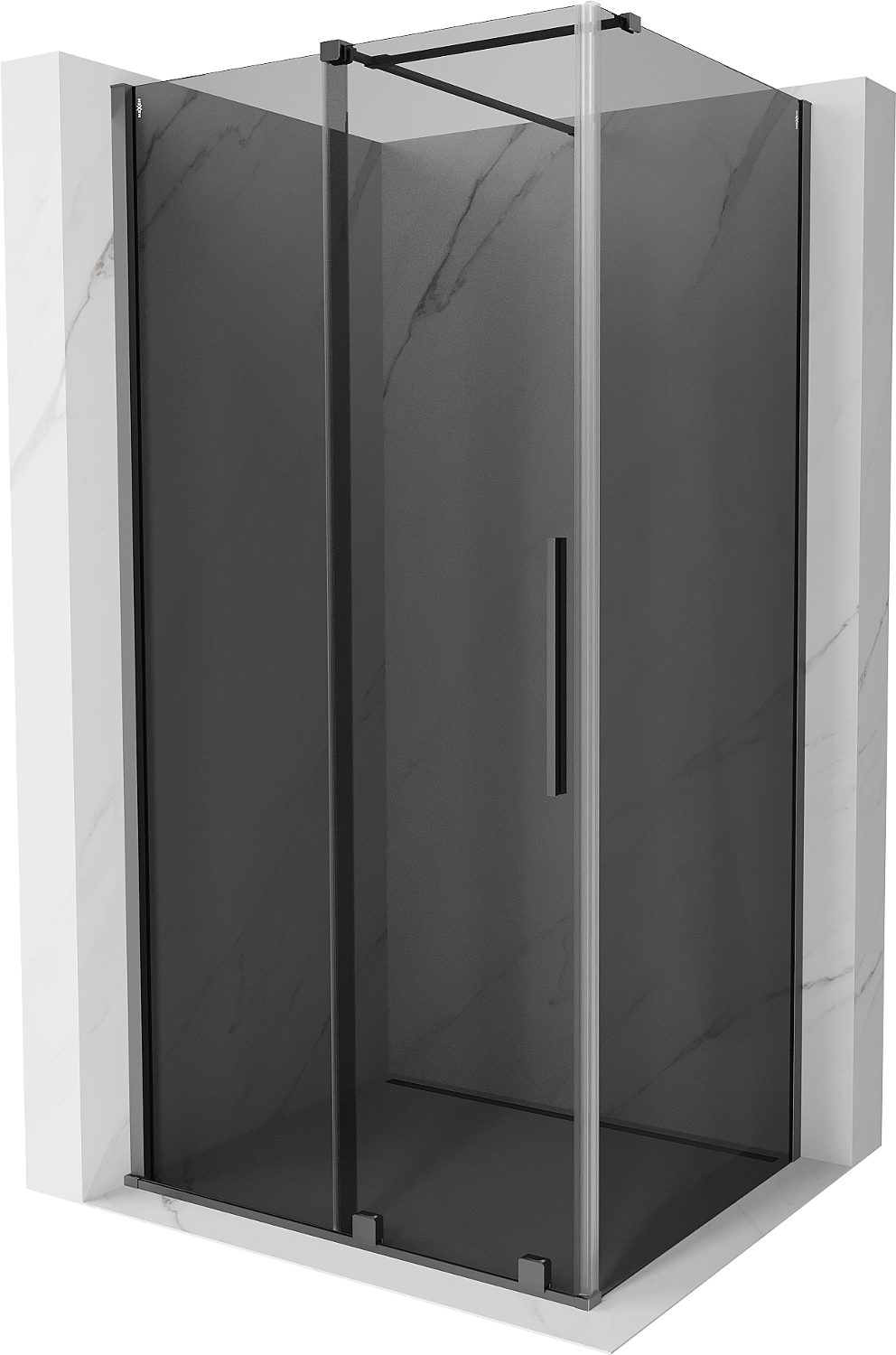 Mexen Velar kabina prysznicowa rozsuwana 120x80 cm, grafit, gun metal - 871-120-080-41-95