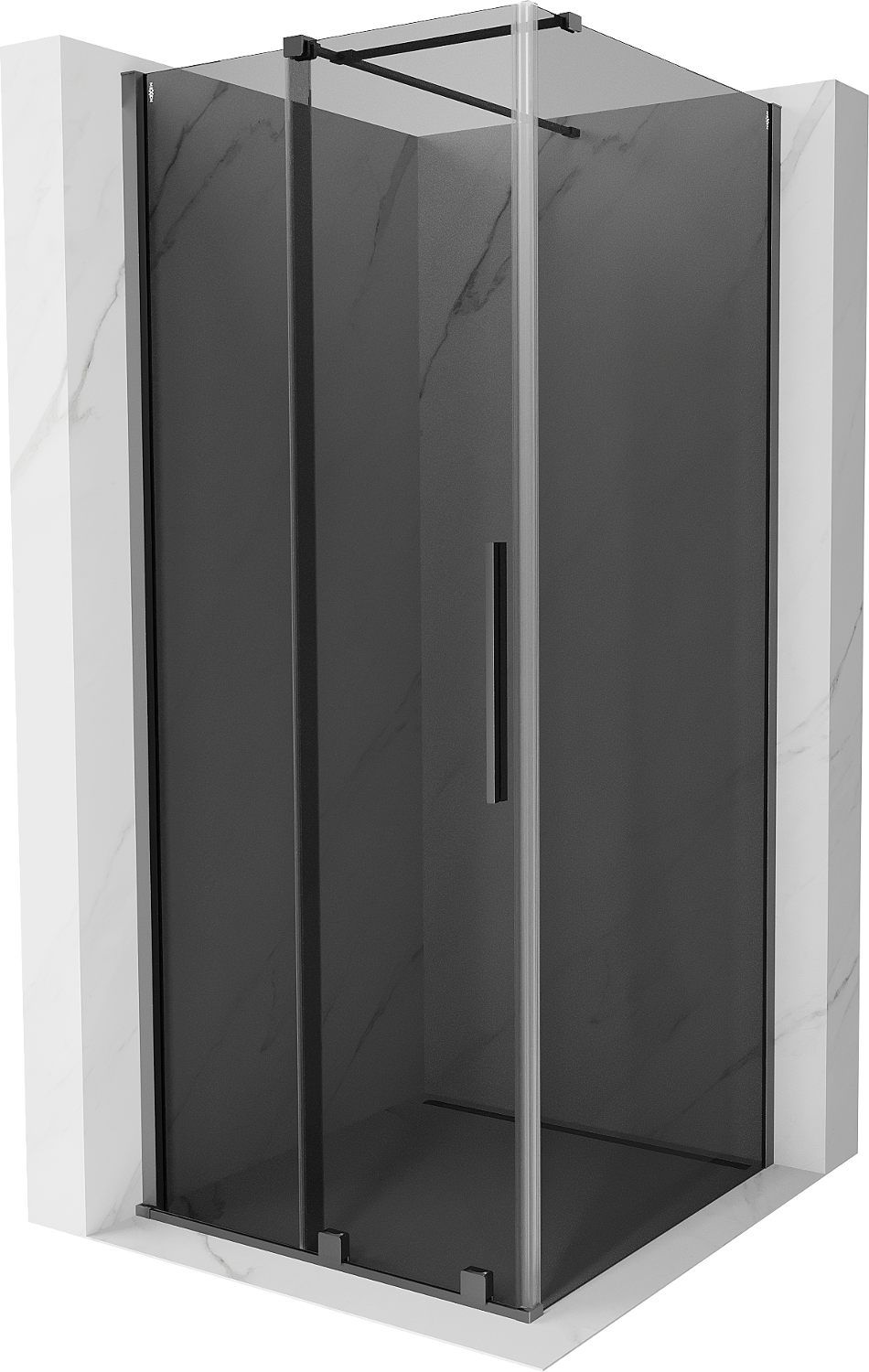 Mexen Velar kabina prysznicowa rozsuwana 120x120 cm, grafit, gun metal - 871-120-120-41-95