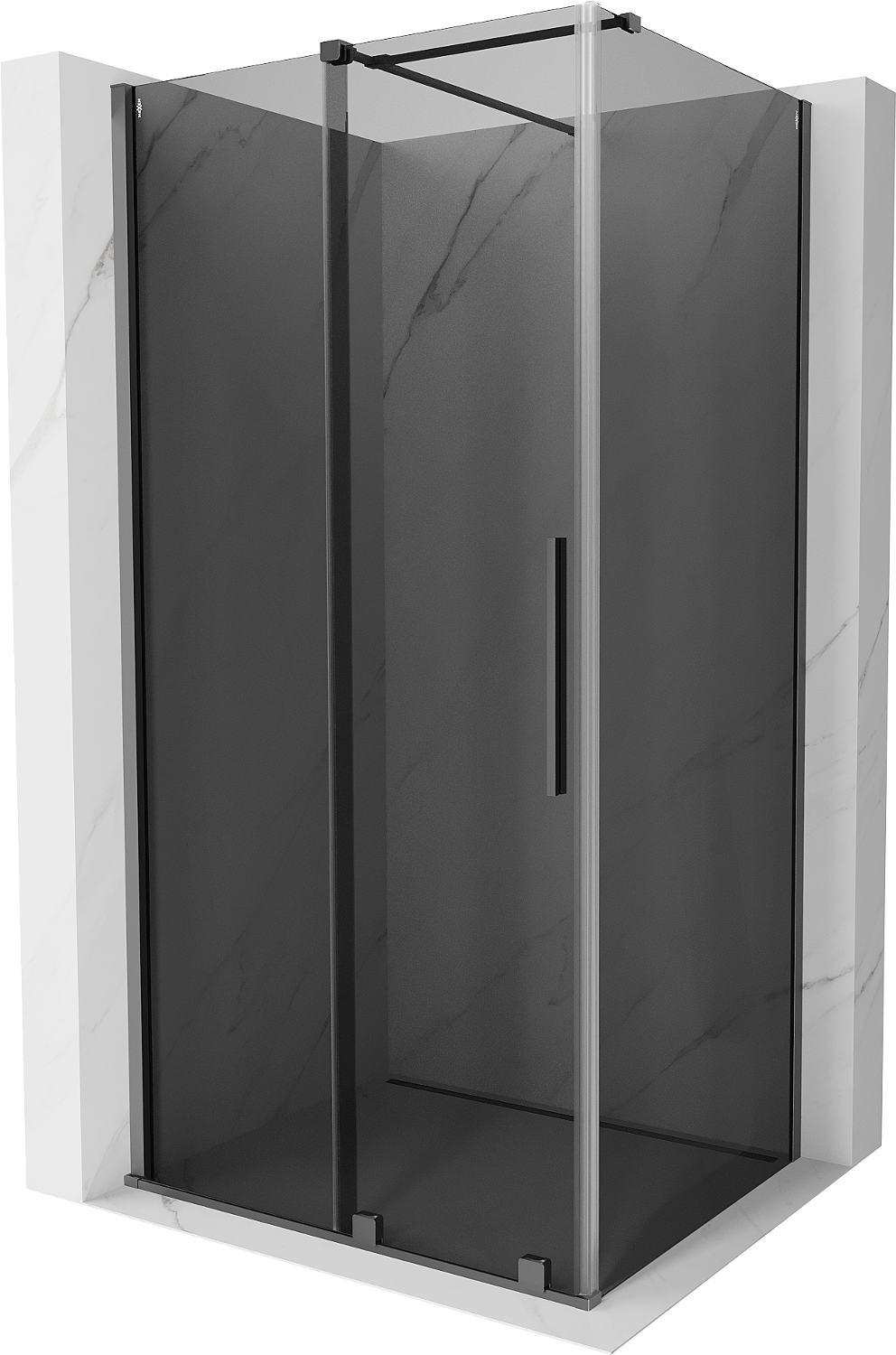 Mexen Velar kabina prysznicowa rozsuwana 100x120 cm, grafit, gun metal - 871-100-120-41-95