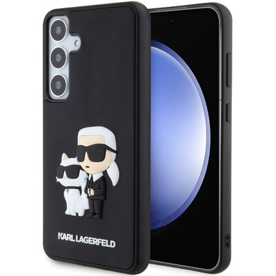 Etui KARL LAGERFELD Rubber Karl&Choupette 3D do Samsung Galaxy S24+ Czarny