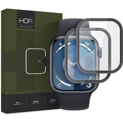 Szkło hybrydowe HOFI Hybrid Glass do Apple Watch 7/8/9 (45 mm) Czarny
