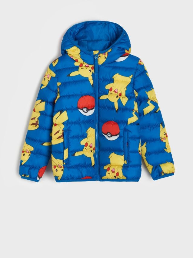 Sinsay - Kurtka pikowana Pokemon - mid blue