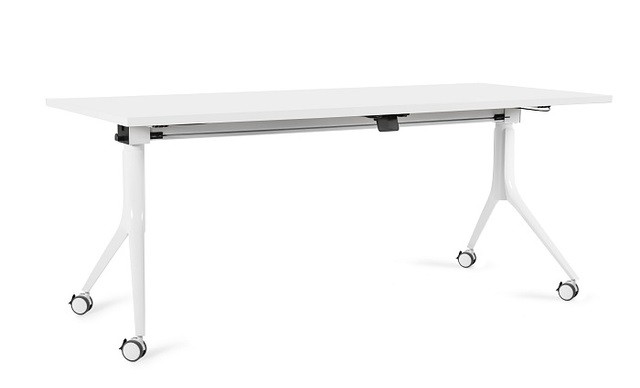 Biurko na kółkach Carl - Biały - Stelaż i Blat - 180x80 cm - YZ-02 Biały