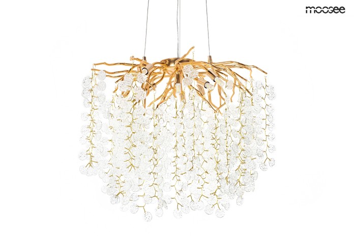 Lampa wisząca MOOSEE RIVIERA 60 złota / clear