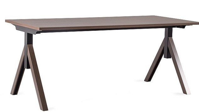 Biurko Mars - Manager Desk - Stelaż i Blat - 180x80 cm - YZ-17 Walnut