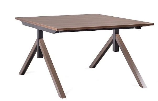 Biurko Mars - Workstation 2 - Stelaż i Blat - 120x140 cm - YZ-17 Walnut