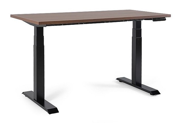 Biurko Fighter Single Desk - Stelaż i Blat - 160x70 cm - YZ-17 Walnut