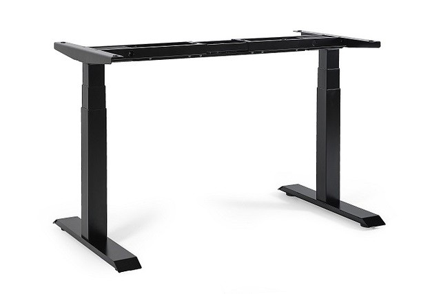 Stelaż do biurka Fighter Single Desk - Stelaż Regulowany W Zakresie 100-180 cm - Czarny