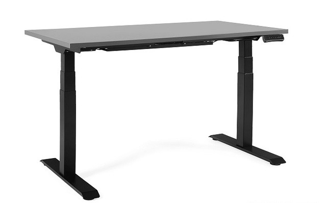 Biurko Grow - Czarny - Stelaż i Blat - 160x70 cm - YZ-13 - Antracyt