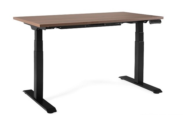 Biurko Grow - Czarny - Stelaż i Blat - 160x70 cm - YZ-17 - Walnut