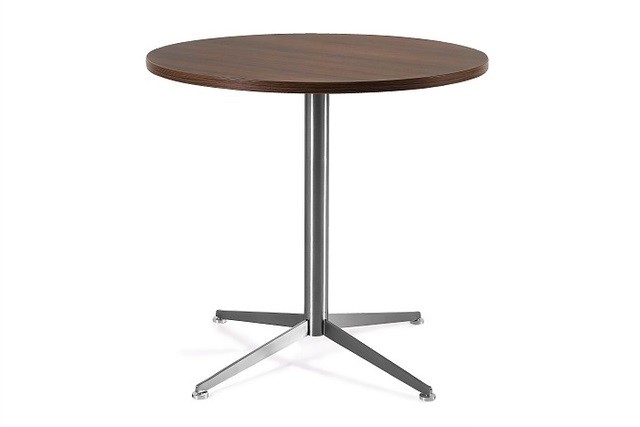 Stół okrągły Venchy - Stelaż i Blat - 75x80 cm - YZ-17 Walnut