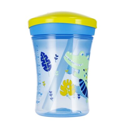 Nuk Kubek Evolution Action Cup z efektem zmiany 12 m+, Krokodyl 230 ml