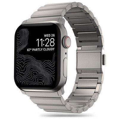 Pasek TECH-PROTECT Steelband o Apple Watch 4/5/6/7/8/9/SE/Ultra (42/44/45/49mm) Tytanowy