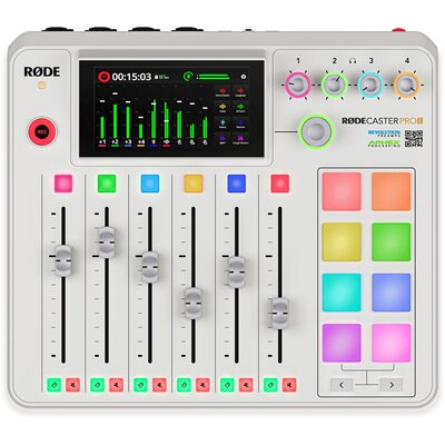 Kontroler do produkcji muzycznej i podcastów RODE Caster Pro II Biały RCPIIW