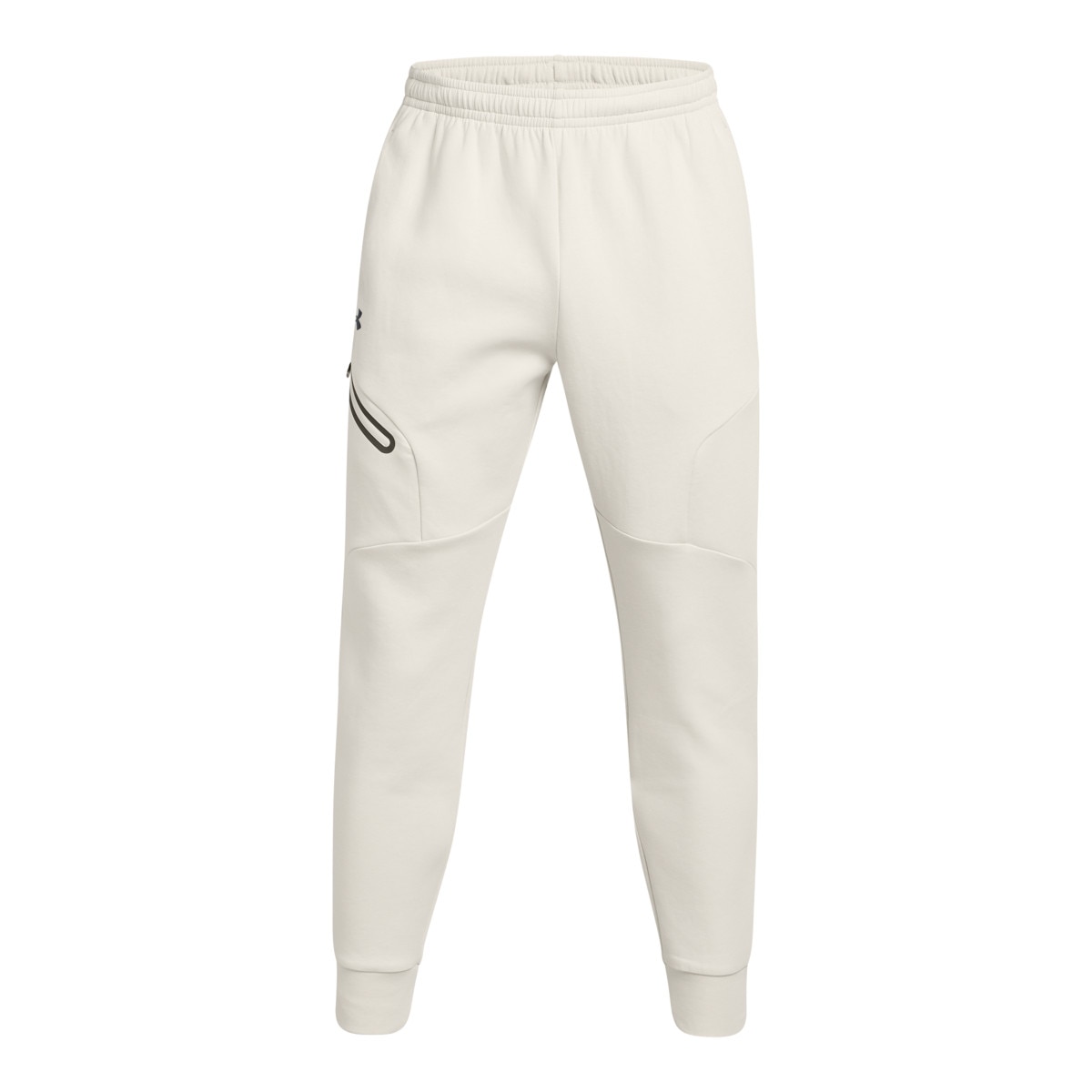 Męskie spodnie treningowe Under Armour UA Unstoppable Flc Jgr Eu - beżowe - UNDER ARMOUR