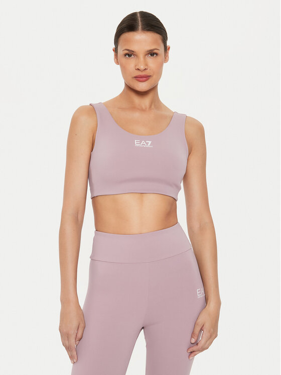 EA7 Emporio Armani Biustonosz sportowy 6DTH58 TJKLZ 1341 Różowy