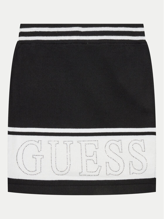 Guess Spódnica J4YD05 Z3GW0spó Czarny Regular Fit