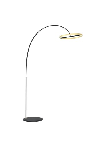 Brest lampa podłogowa 1xLED/21W czarna/złota 3016-104L