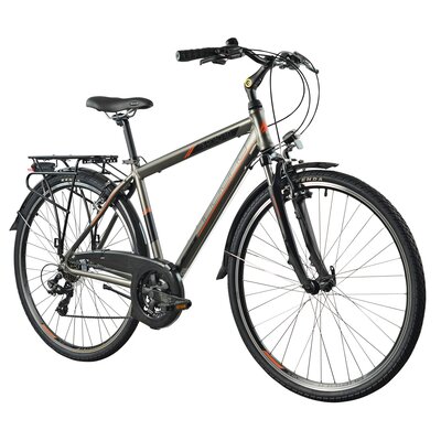 Rower trekkingowy INDIANA X-Road 1.0 M23 28 cali męski Brązowy